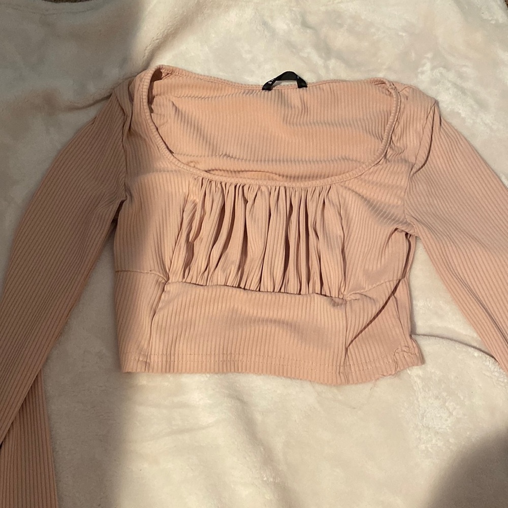 light pink/peach color long sleeve